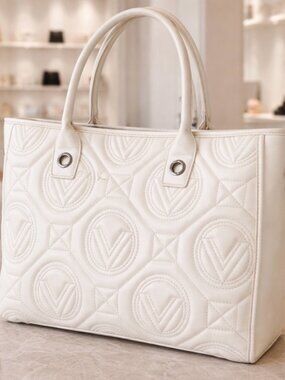 Valentino Orlandi Quilted Vegan Leather Tote  NWT! $359
